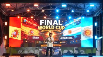 Nobar Final Piala Dunia 2026 di Mapolda Riau Meriah, Hiburan, Stand Up Comedy hingga Doorprize Warnai Acara